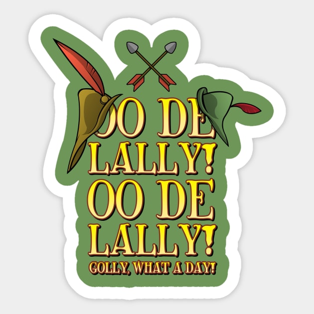 Golly, what a day! Sticker by ClayGrahamArt